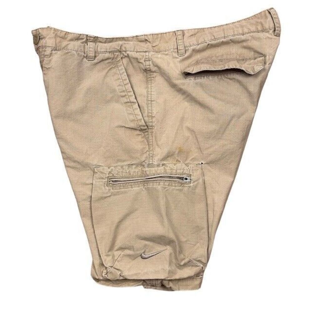 Nike Ripstop Cargo Shorts 10" Mens Size 36 Tan Outdoor Streetwear Skater READ - Picture 4 of 11